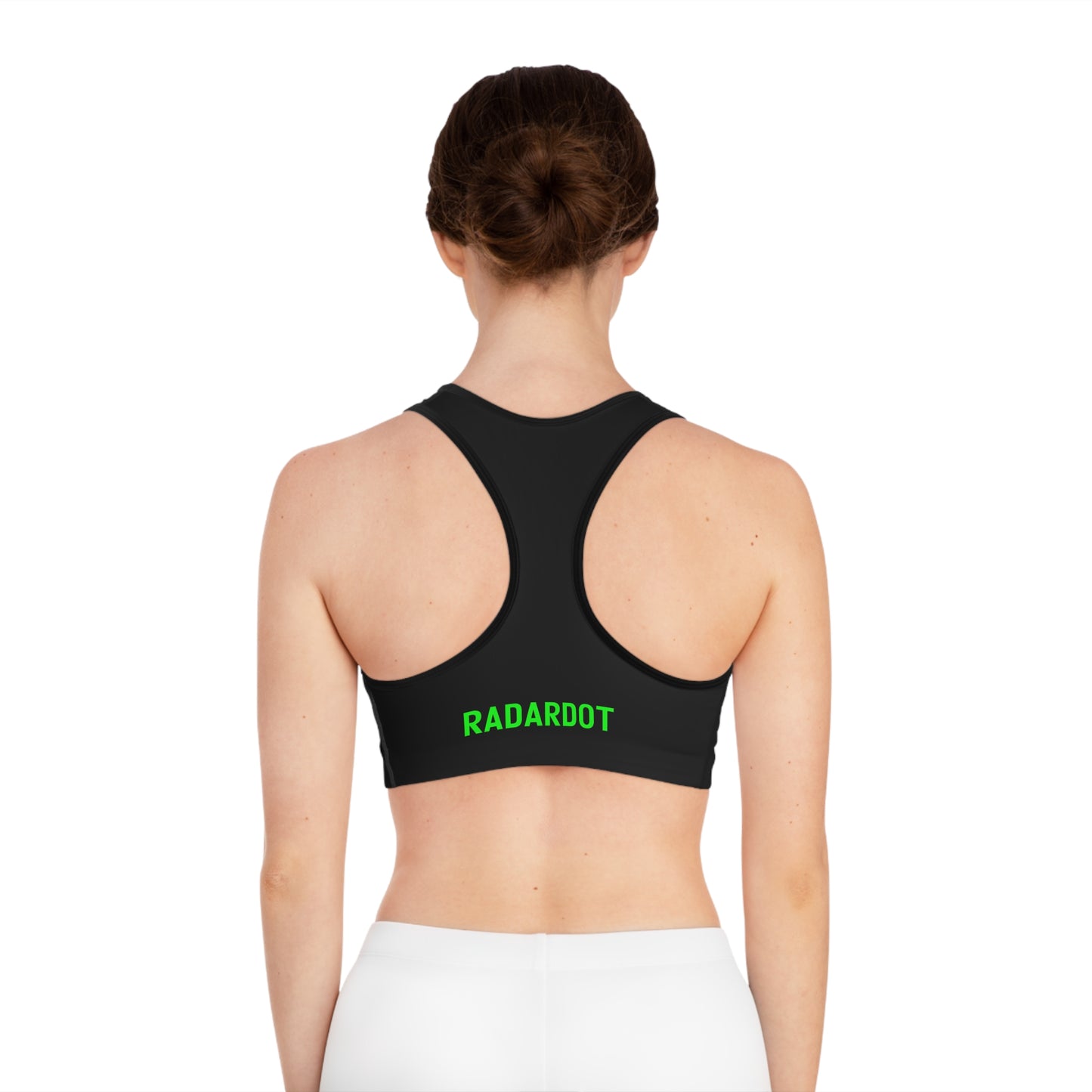 RadarDot Black Sports Bra