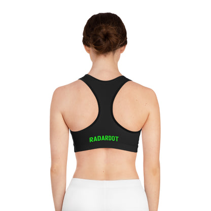 RadarDot Black Sports Bra