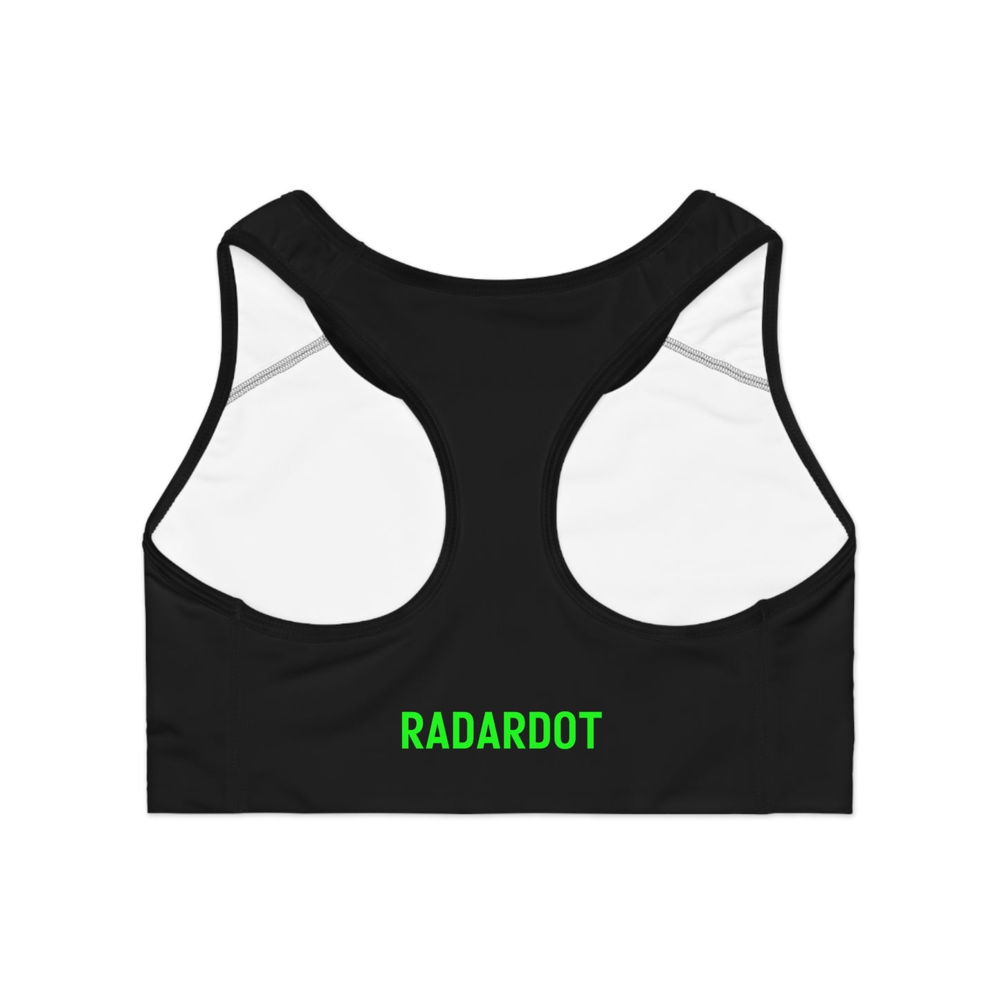 RadarDot Black Sports Bra