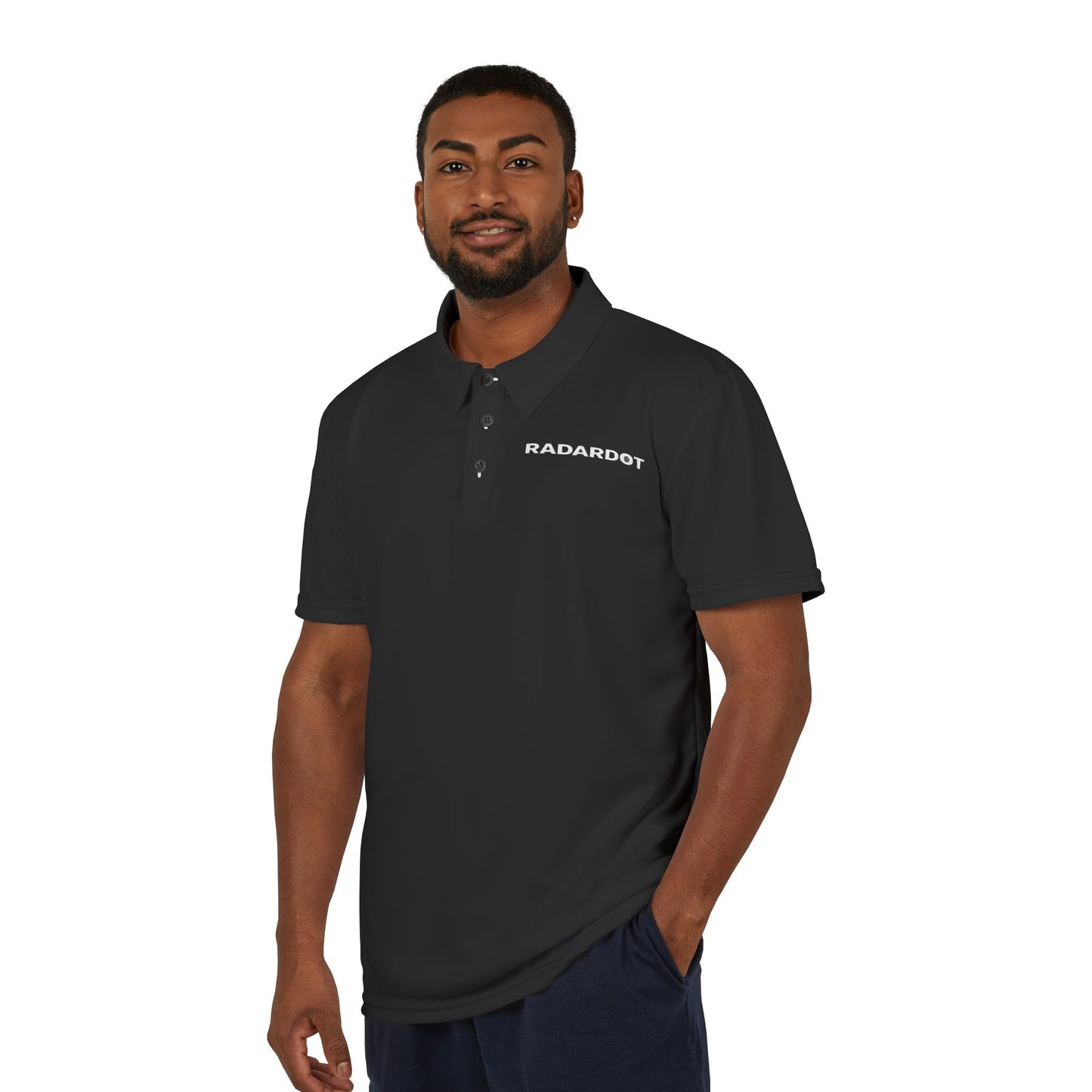 RadarDot Black Polo Shirt